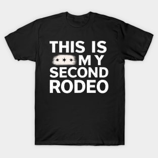 Funny black and white "This is my second rodeo" T-Shirt